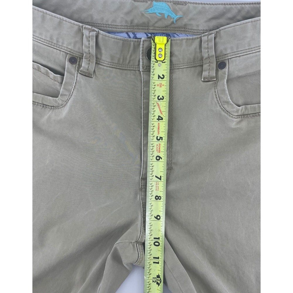 Tommy Bahama Khaki Straight Leg Chino Pants Mens 34x30 Cotton Blend Casual - Picture 7 of 10